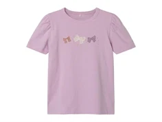 Name It mauve mist sløjfer top